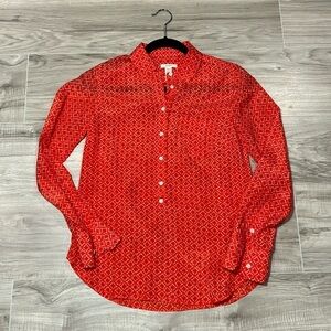 J. Crew 3/4 button-down shirt size XXS